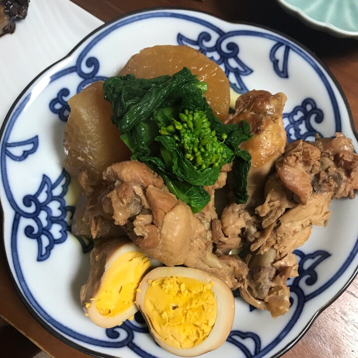子ども大好き 圧力鍋で柔らか手羽元と大根ホロホロ煮 レシピ 作り方 By Ktaパパ 楽天レシピ